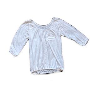 Like New Flowy White Summer Cotton Top